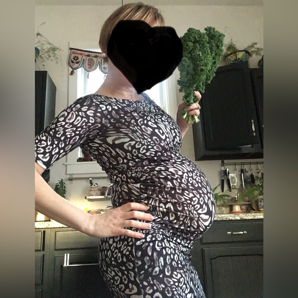 🐆🐅 All the Wild Cats 🐅🐆 ASOS BodyCon Maternity Dress Sz 4 #hotmom